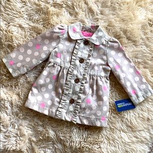 NWT-Genuine Kids Polka-dot Pea Coat